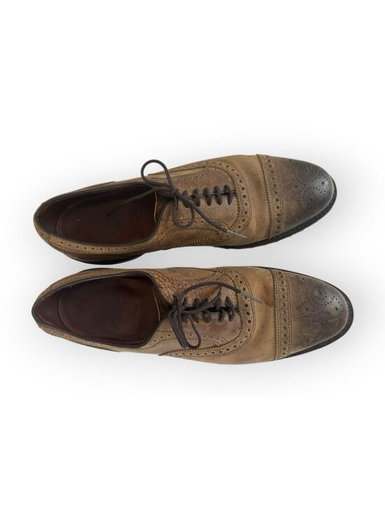 Allen Edmonds Kiowa Mens 11 Brown Leather Wingtip Oxford Brogue Dress Shoes main image 6